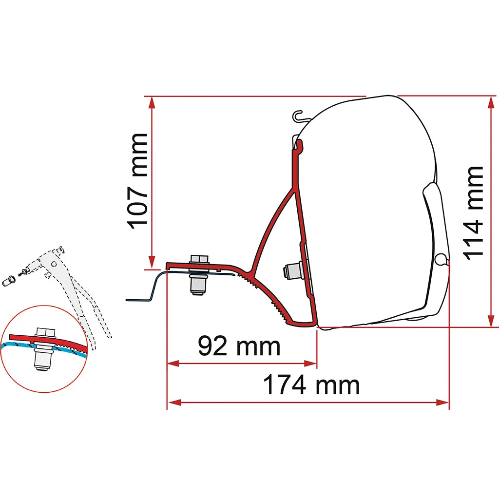 Fiamma - Kit Trafic/Vivaro/NV300/Talento >14 | 98655Z021