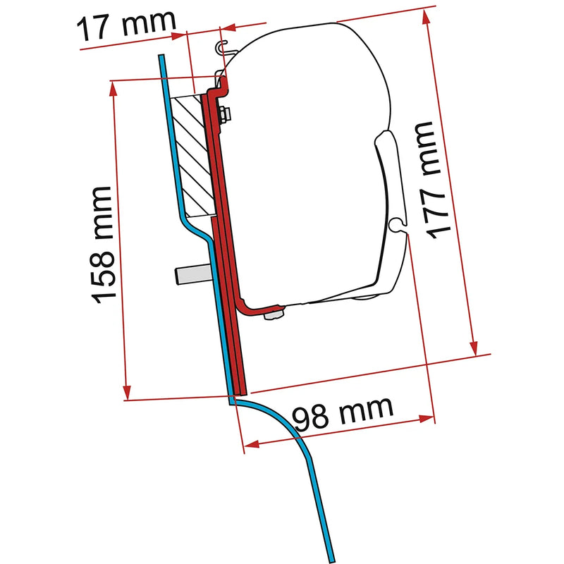 Fiamma - Kit Ford Custom Nugget High Roof | 98655Z023