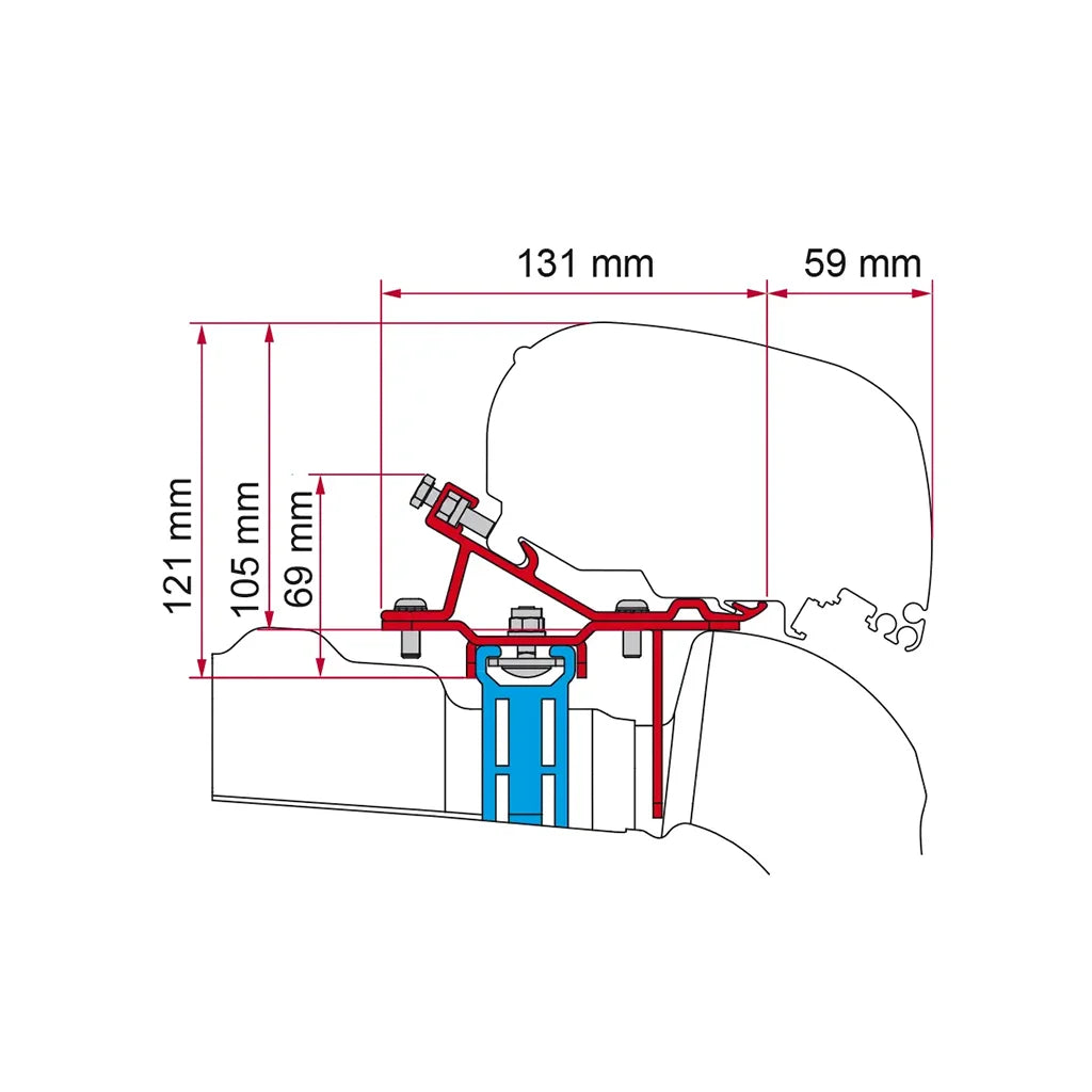 Fiamma - Kit VW Crafter With Roof Rail >17 | 98655Z036