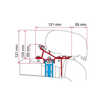 Fiamma - Kit VW Crafter With Roof Rail >17 | 98655Z036
