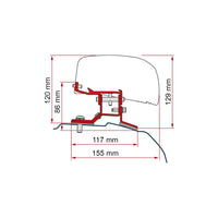 Fiamma - Kit Ford Custom L2 DB LHD/RHD | 98655Z045