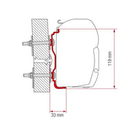 Fiamma - Adapter Hymer 2016 300 | 98655Z060