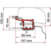 Fiamma - Kit Renault Trafic L2 DB LHD/RHD | 98655Z088