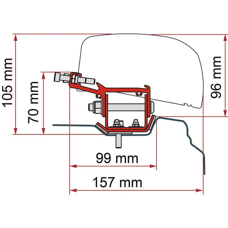 Fiamma - Kit Renault Trafic L2 DB LHD/RHD | 98655Z088