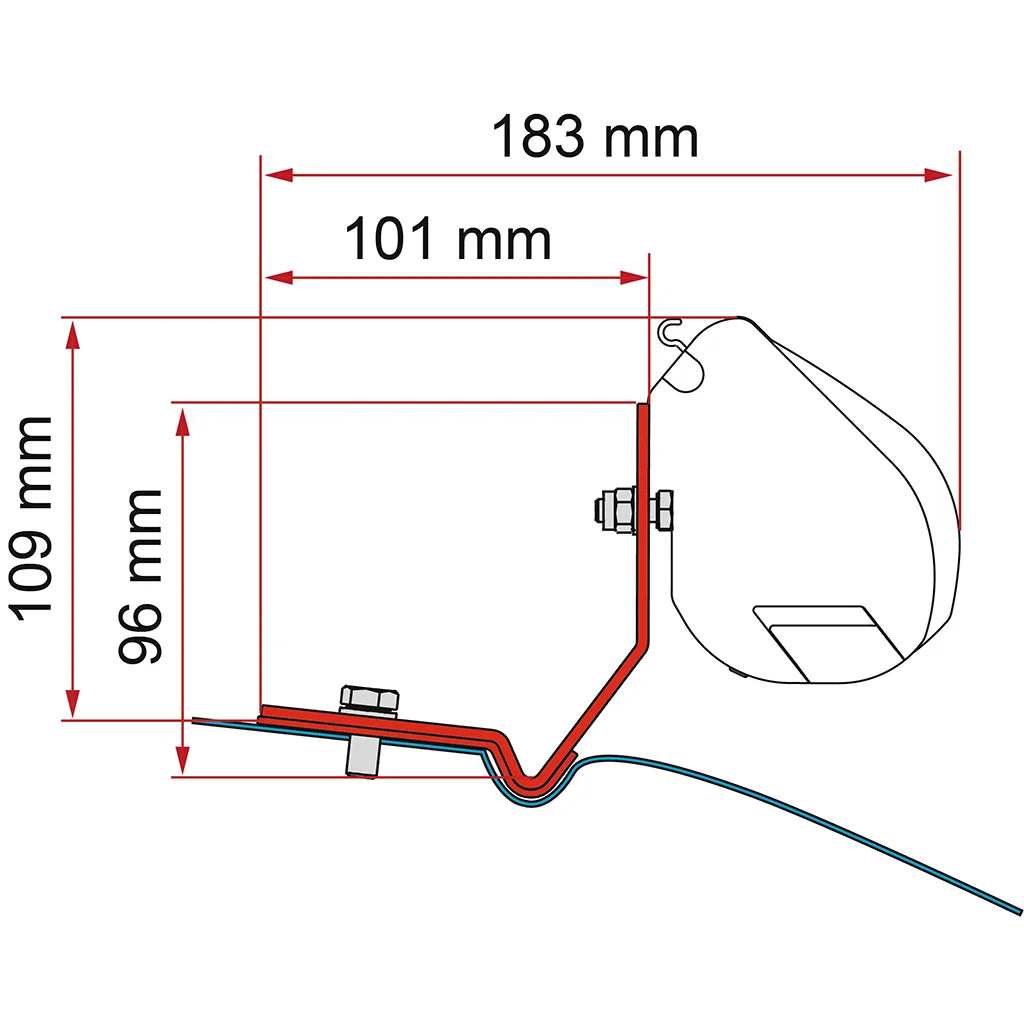 Fiamma - Kit VW Caddy Maxi - Deep Black | 98655Z096