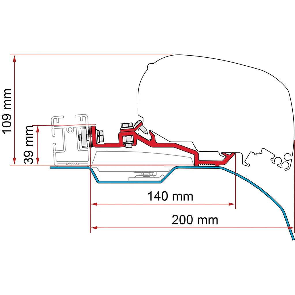 Fiamma - Kit Smart CLamp Ducato F80S | 98655Z097