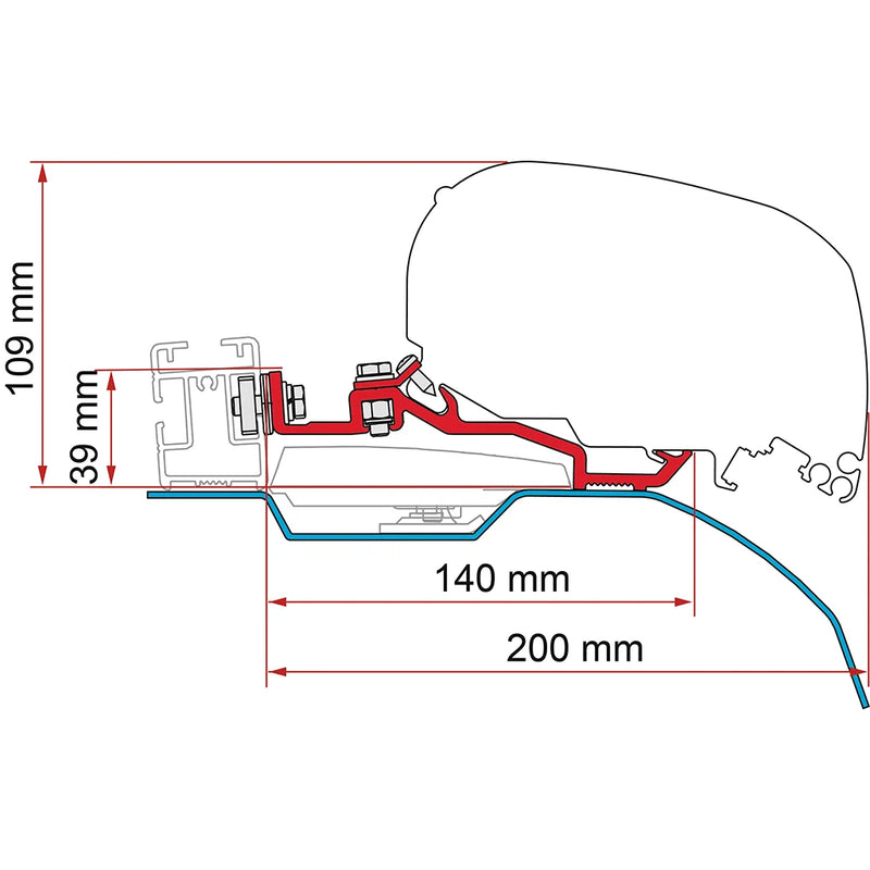 Fiamma - Kit Smart CLamp Ducato F80S | 98655Z097