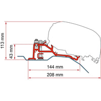 Fiamma - Kit Ducato H2 Skyroof | 98655Z139