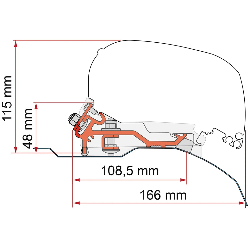 Fiamma - Kit Ducato Lp(H2/L4) >06(F80) | 98655Z148