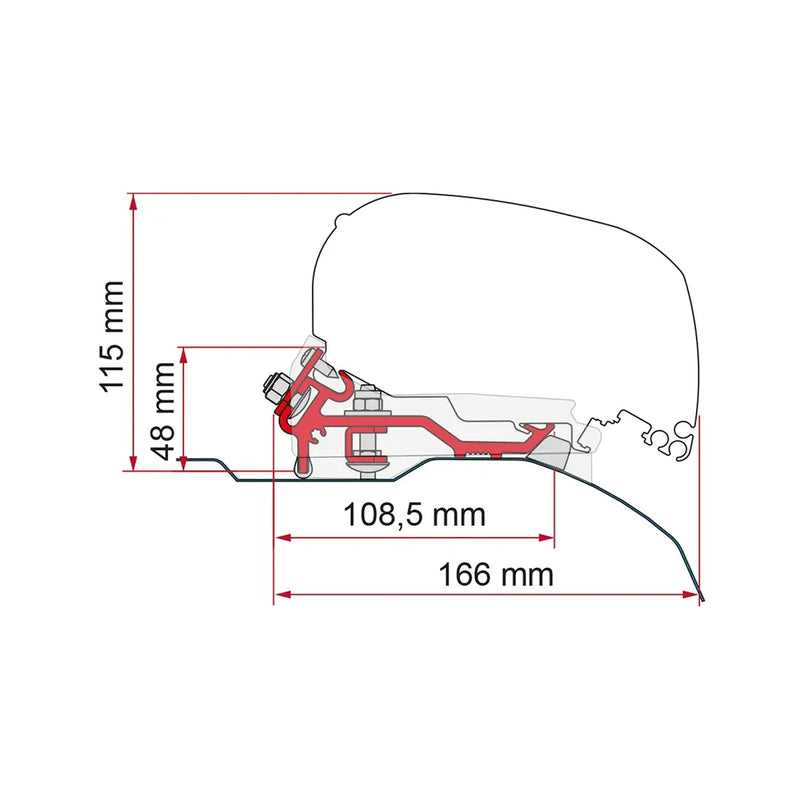 Fiamma - Kit Ducato (H2/L2/L3)>06 DB LHD/RHD | 98655Z150