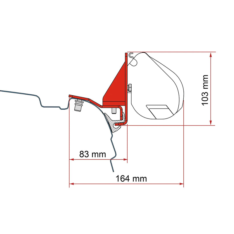 Fiamma - Kit VW T5/T6 Multirail Reimo - F35 | 98655Z155