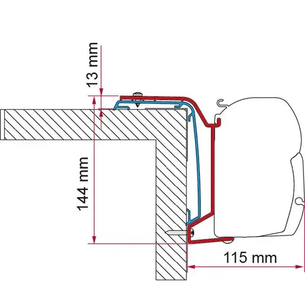 Fiamma - Adapter Rapido 450 686F>24 (390Cm) | 98655Z187