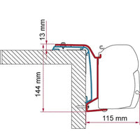 Fiamma - Adapter Rapido 450 686F>24 (390Cm) | 98655Z187