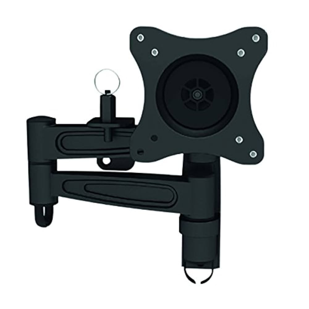 Avtex AK86TM Quick Release Lightweight Adjustable Double Arm LCD/LED TV Mounting Wall Bracket - Black