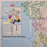 Map of Aires in France for All the Aires France 10th edition Vicarious Book