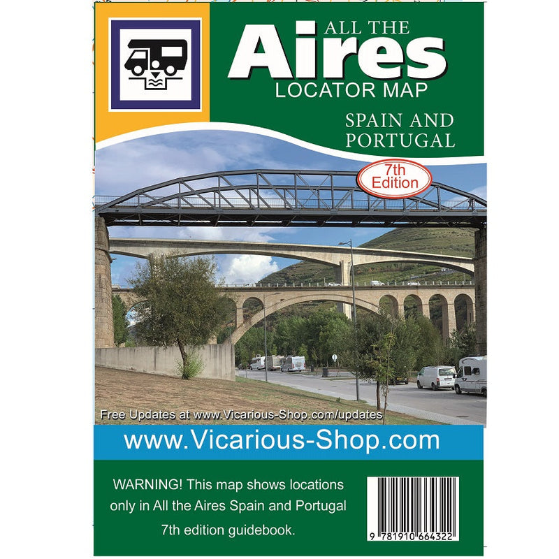 Aires Map Spain & Portugal All The Aires 7th Edition By Vicarious Books Media