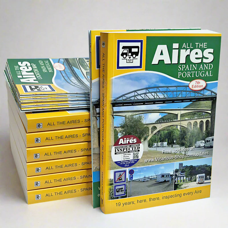 All the Aires Spain and Portugal 7th edition with Map By Vicarious Books Media