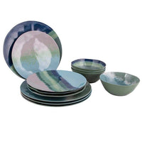 Bo-Camp - Halo Tableware | Green & Blue | 12 Pcs | BO-6181585