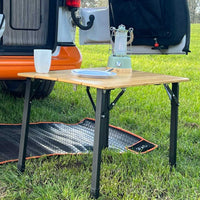 OLPRO - Bamboo Camping Table 4 Folding 65cm x 50cm | FU548