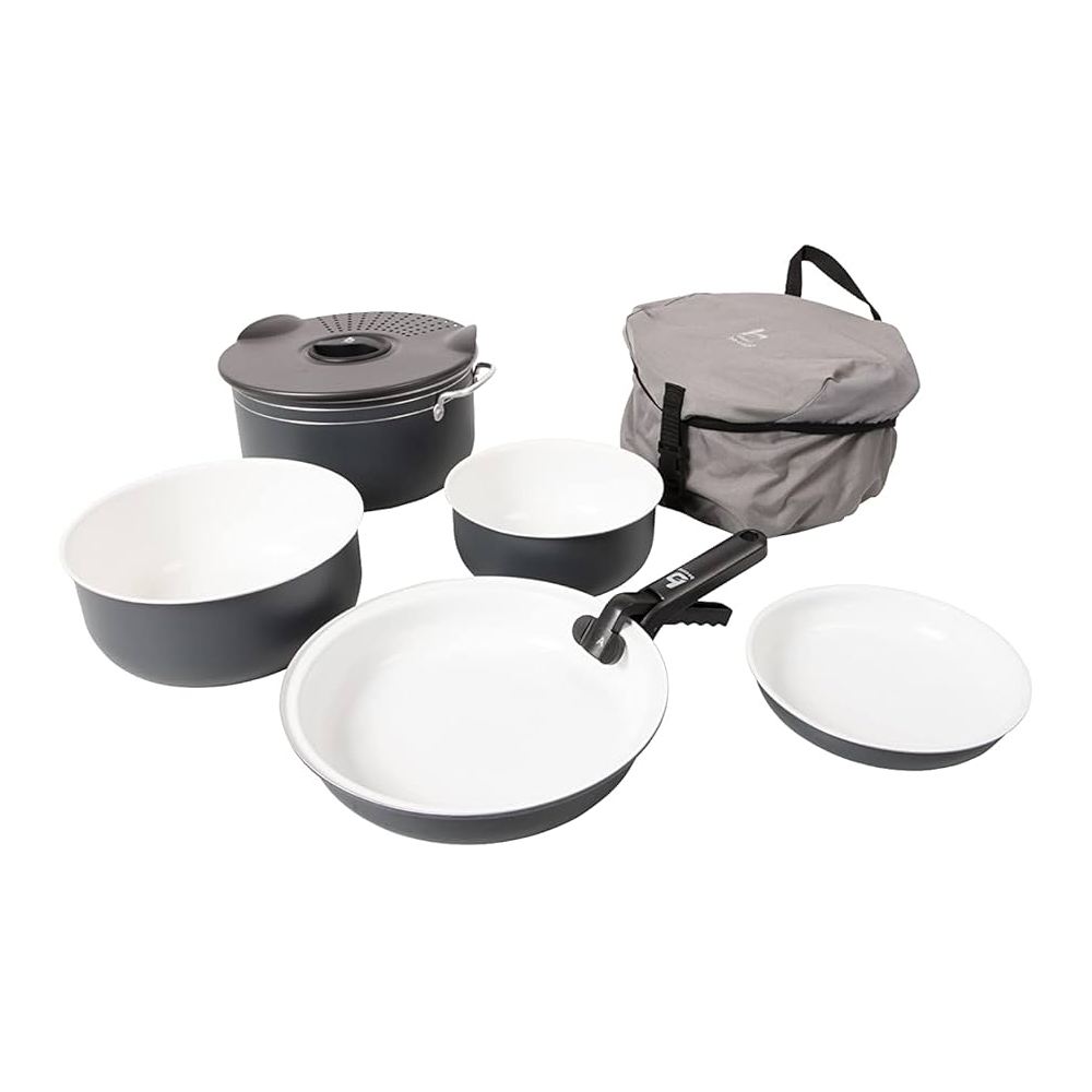 Bo-Camp - Cookware Set Trekking Ceramic Coating | Aluminium | 7 Pcs | BO-2300392