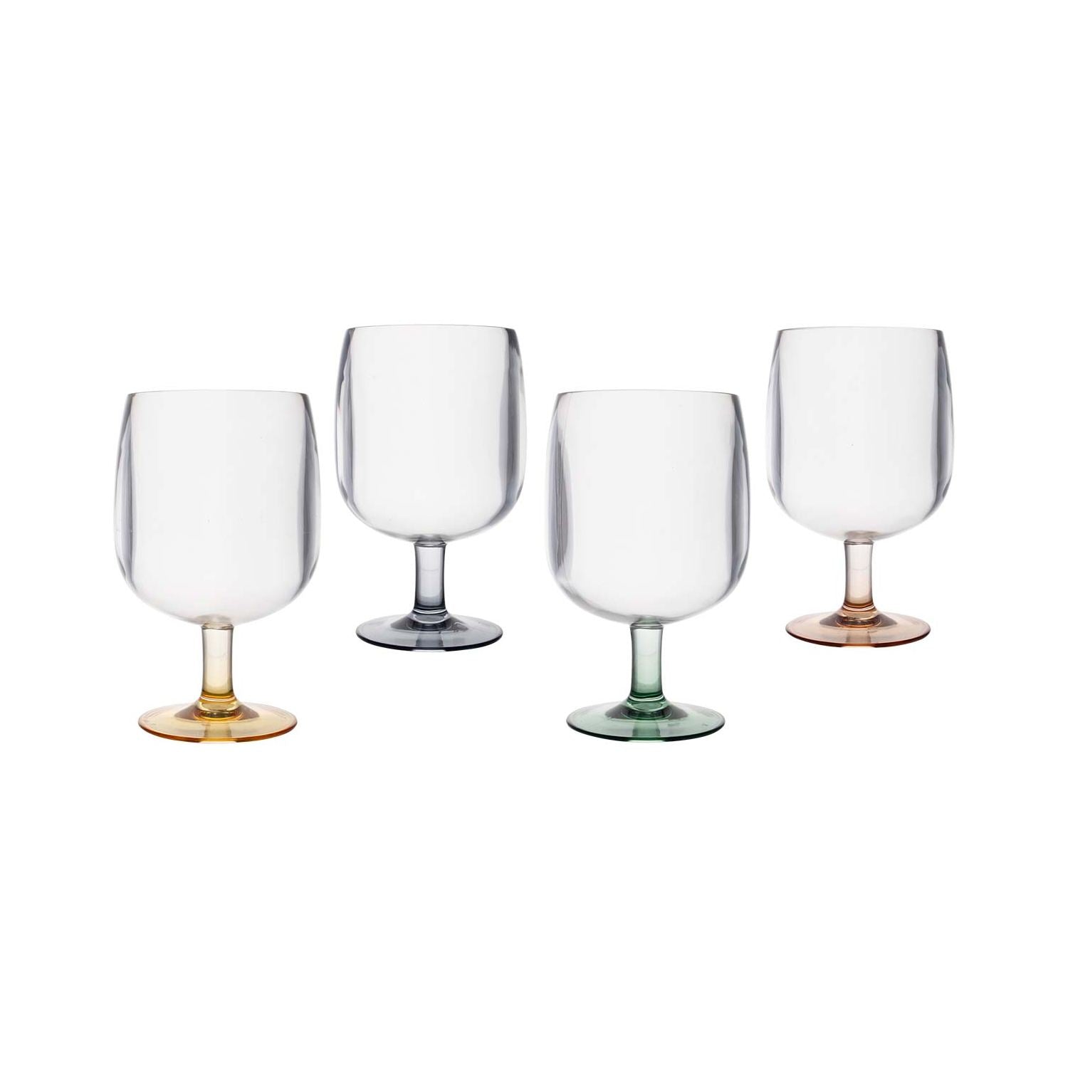 Bo-Camp - Ornans Wine Ornans Glass | Pastel Collection | 250ml | 4 Pcs | BO-6101409