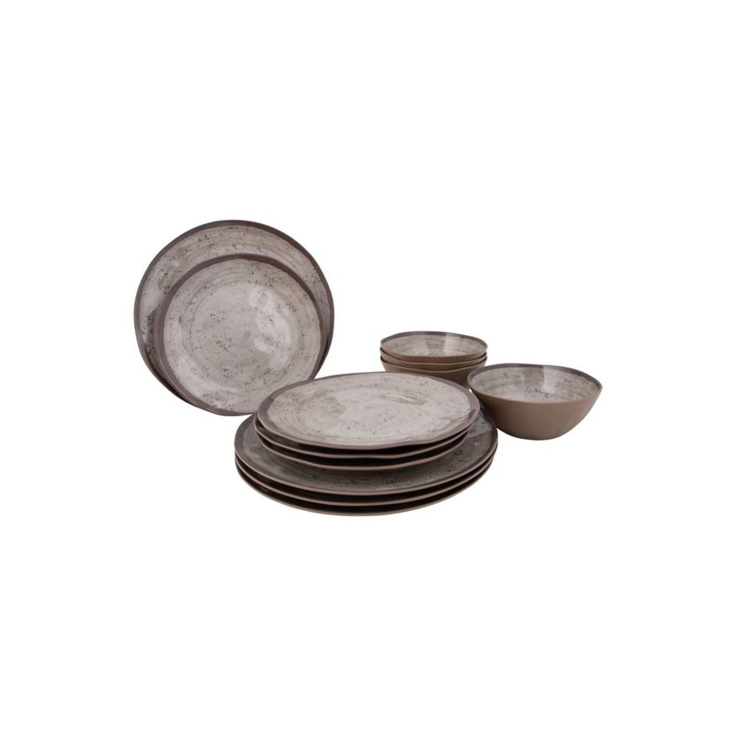 Bo-Camp - Halo Tableware | Melamine | 12 Pcs