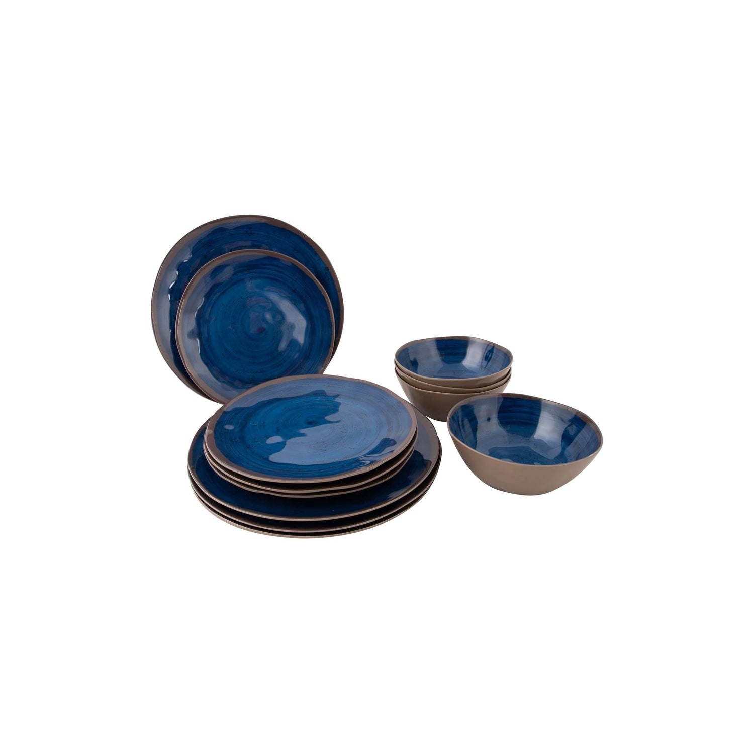 Bo-Camp - Halo Tableware | Melamine | 12 Pcs