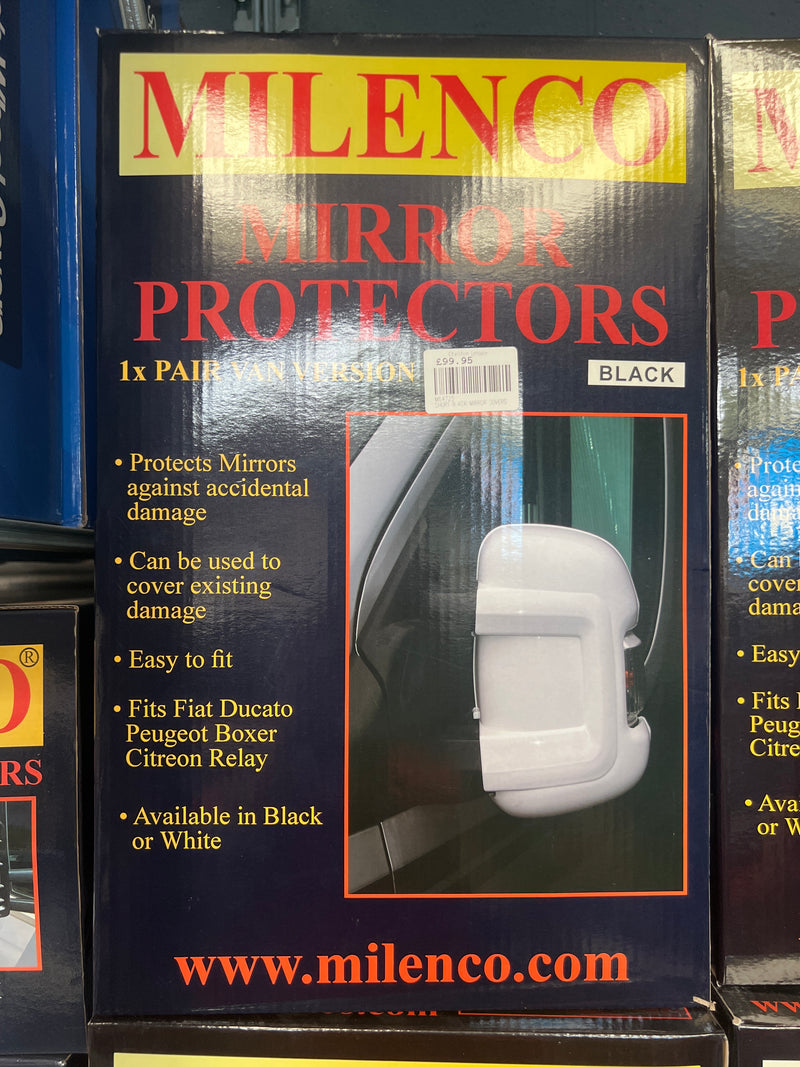 Milenco - Ducato / Boxer / Relay Short Arm Mirror Protector Bumpers (Van Version)