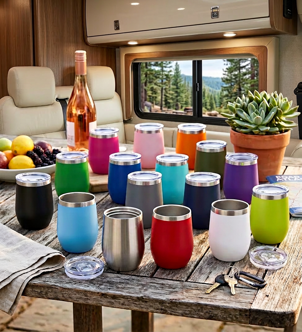 Insulated Travel Cup with Vacuum-Sealed Lid by That Leisure Shop