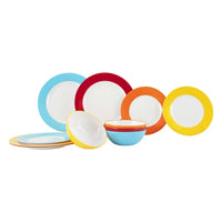 Gimex - Colour Line Tableware | Rainbow | 12 Pcs | GIM-6910120