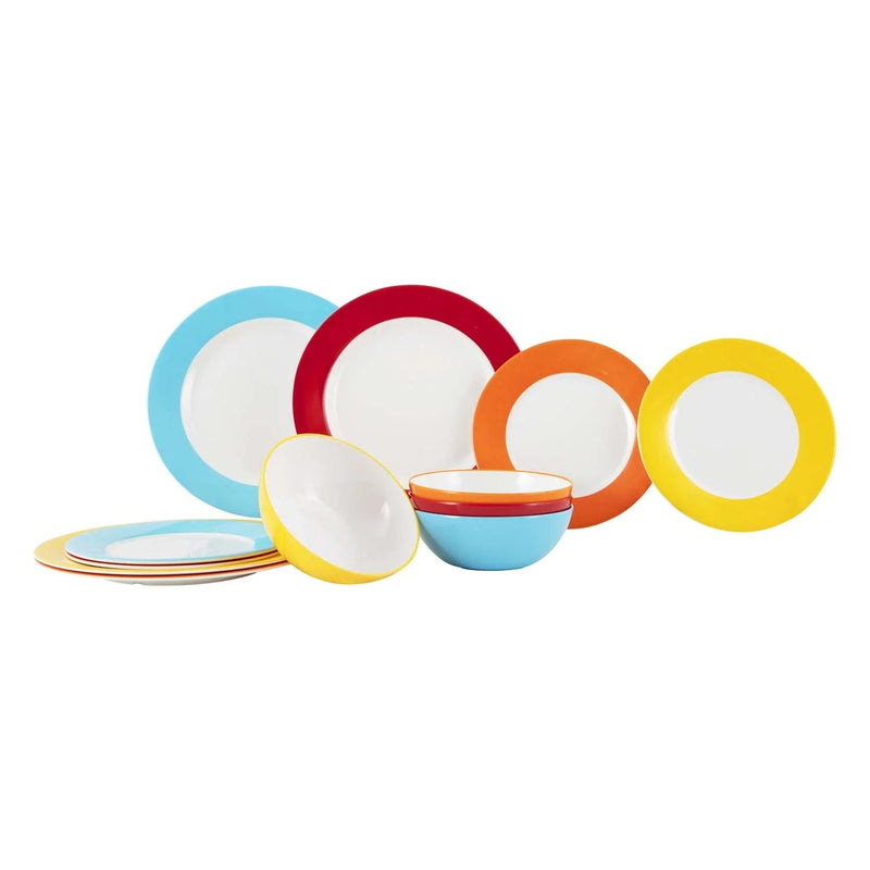 Gimex - Colour Line Tableware | Rainbow | 12 Pcs | GIM-6910120