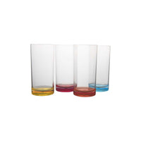 Gimex - Colour Line Water Glass | Rainbow | 320ml | 4 Pcs | GIM-6910180