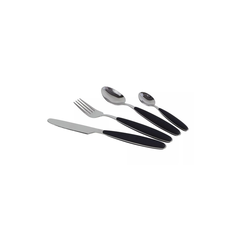 Gimex - Cutlery | Black | 16 Pcs | GIM-6919121