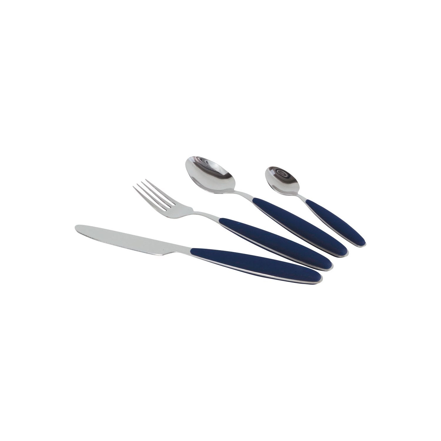 Gimex - Cutlery Navy Soft Touch Handle | Blue | 16 Pcs | GIM-6960912