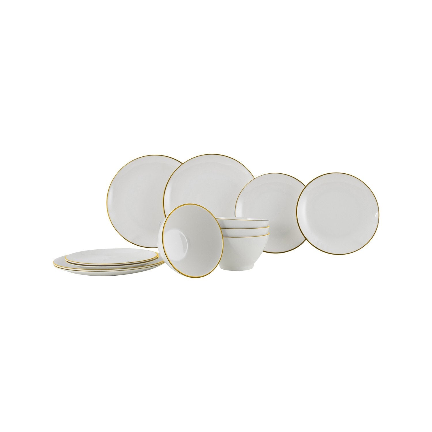 Gimex - Linea Line Tableware | Blue | 12 Pcs | GIM-6915101
