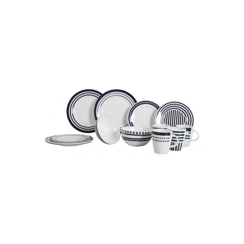 Gimex MAR Tableware Blue beta 16 pcs