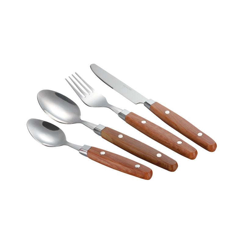 Gimex - Nature Line Cutlery | Wood | 16 Pcs | GIM-6960904