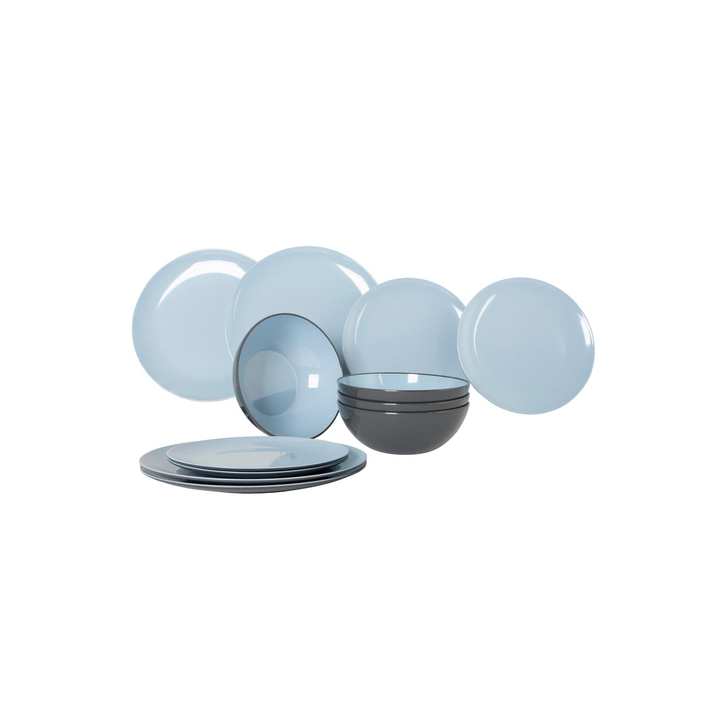 Gimex - Vivid Line Tableware | Blue | 12 Pcs | GIM-6912131
