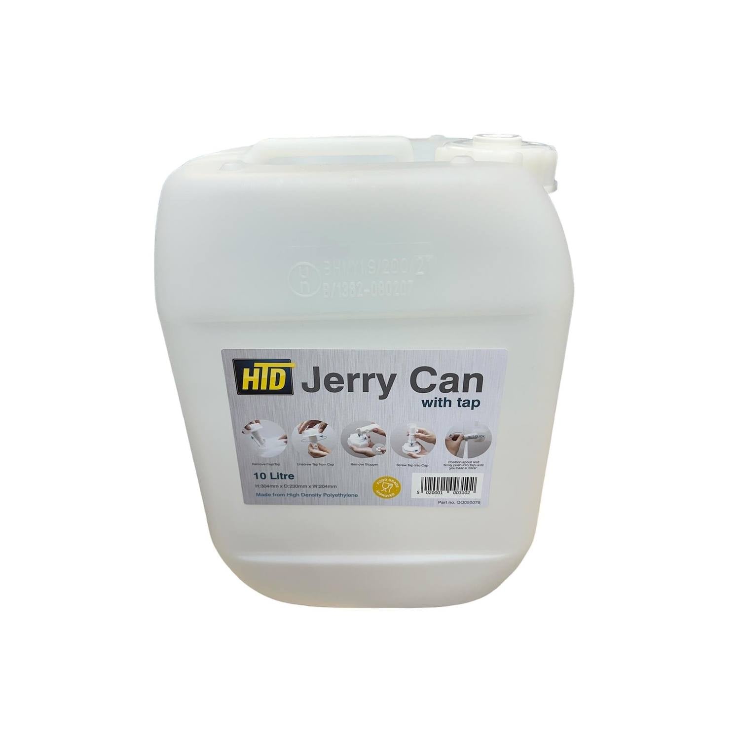 HTD Jerrycan water carrier with tap 10L