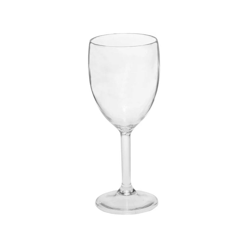 Large acrylic camping wine goblet glass