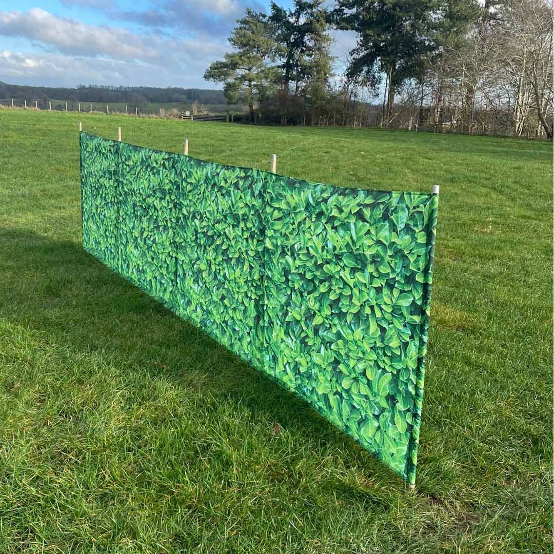 OLPRO - Laurel Hedge Folding Wooden windbreak 5 pole | OL669