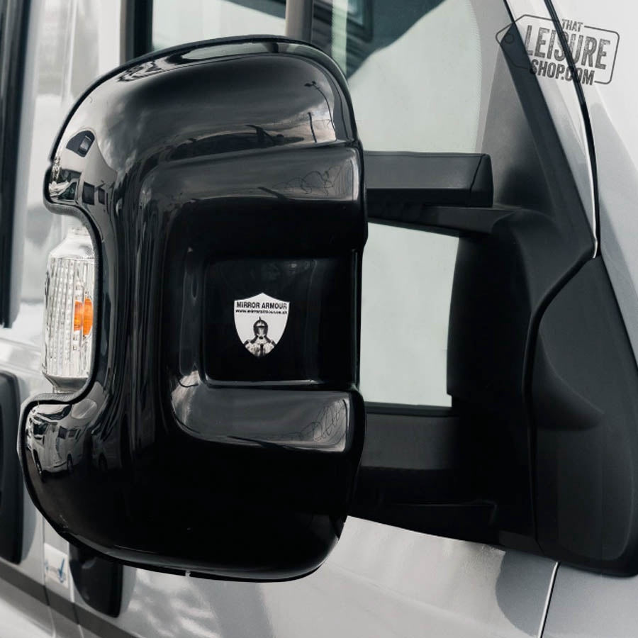 Mirror guards - Ford Transit long (black) by Mirror Armour