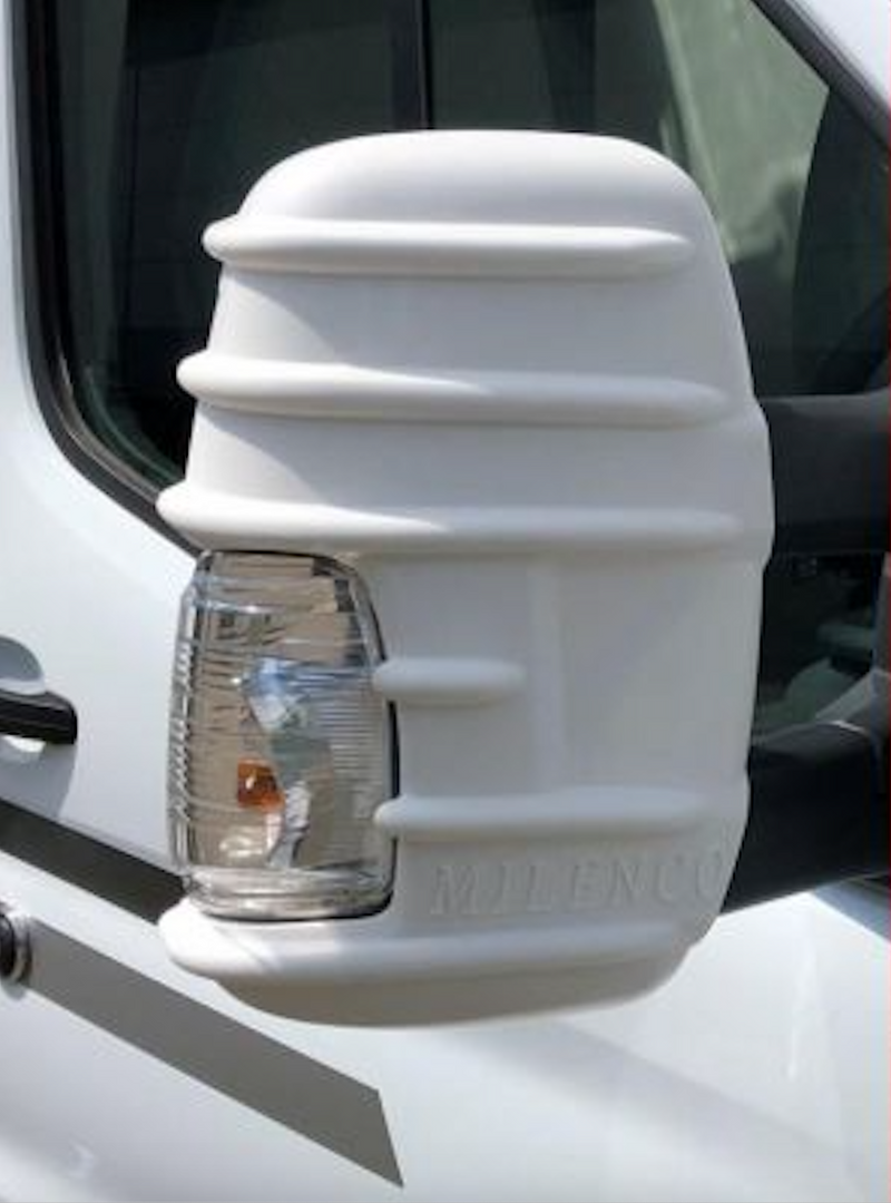 Milenco - MK 8 Transit Motorhome Twin Arm Mirror Protector Bumpers | Long Arm