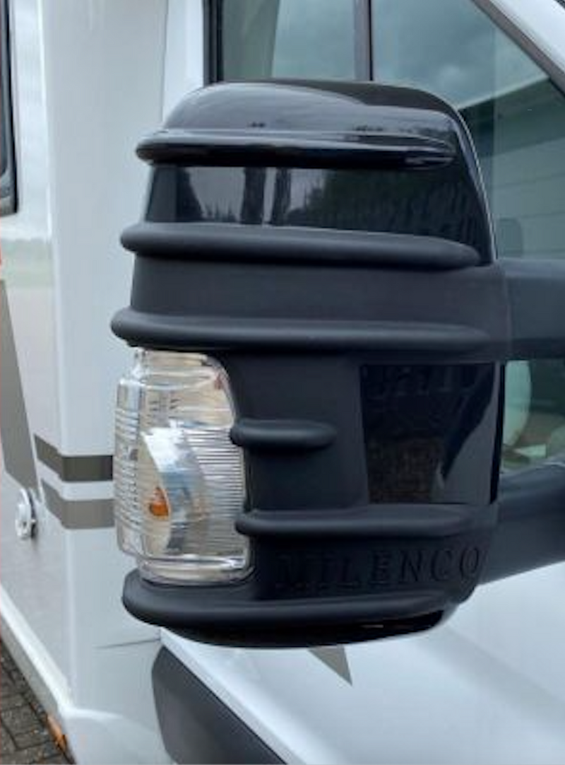 Milenco - MK 8 Transit Motorhome Twin Arm Mirror Protector Bumpers | Long Arm