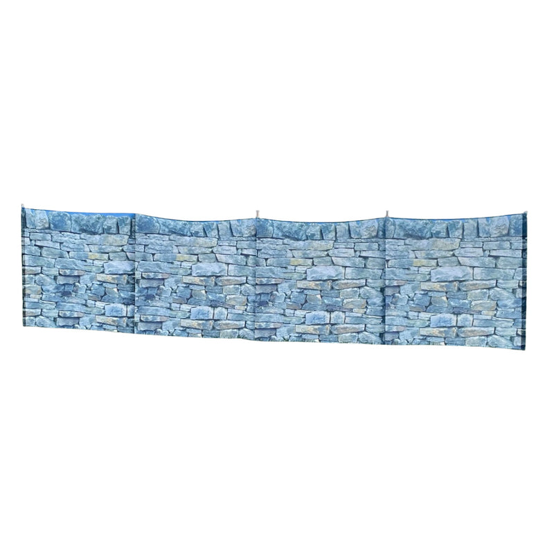 OLPRO - Stone Wall Folding Wooden Windbreaks 5 Pole | OL670