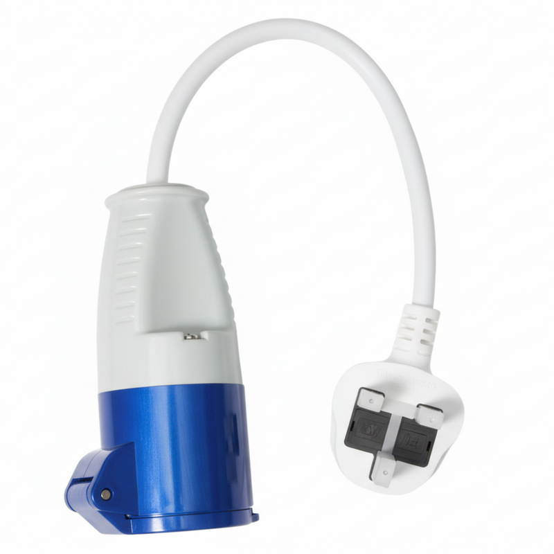 Vechline - Mains Hook Up Adaptor UK | 13A Plug to 16A Coupler 230V
