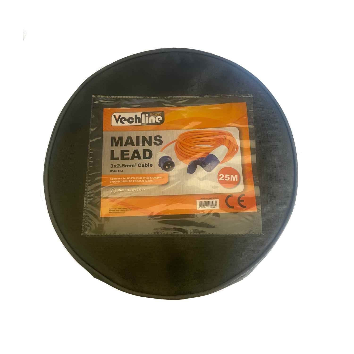 Vechline Hook up mains lead in carry bag