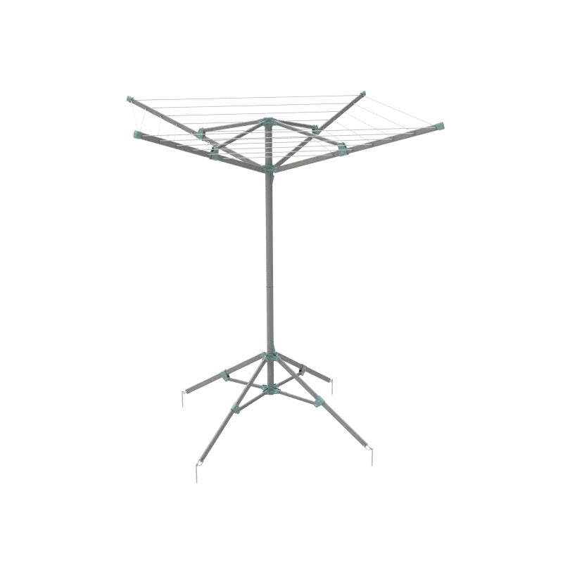 Via Mondo 4 arm collapsible rotary washing line clothes dryer