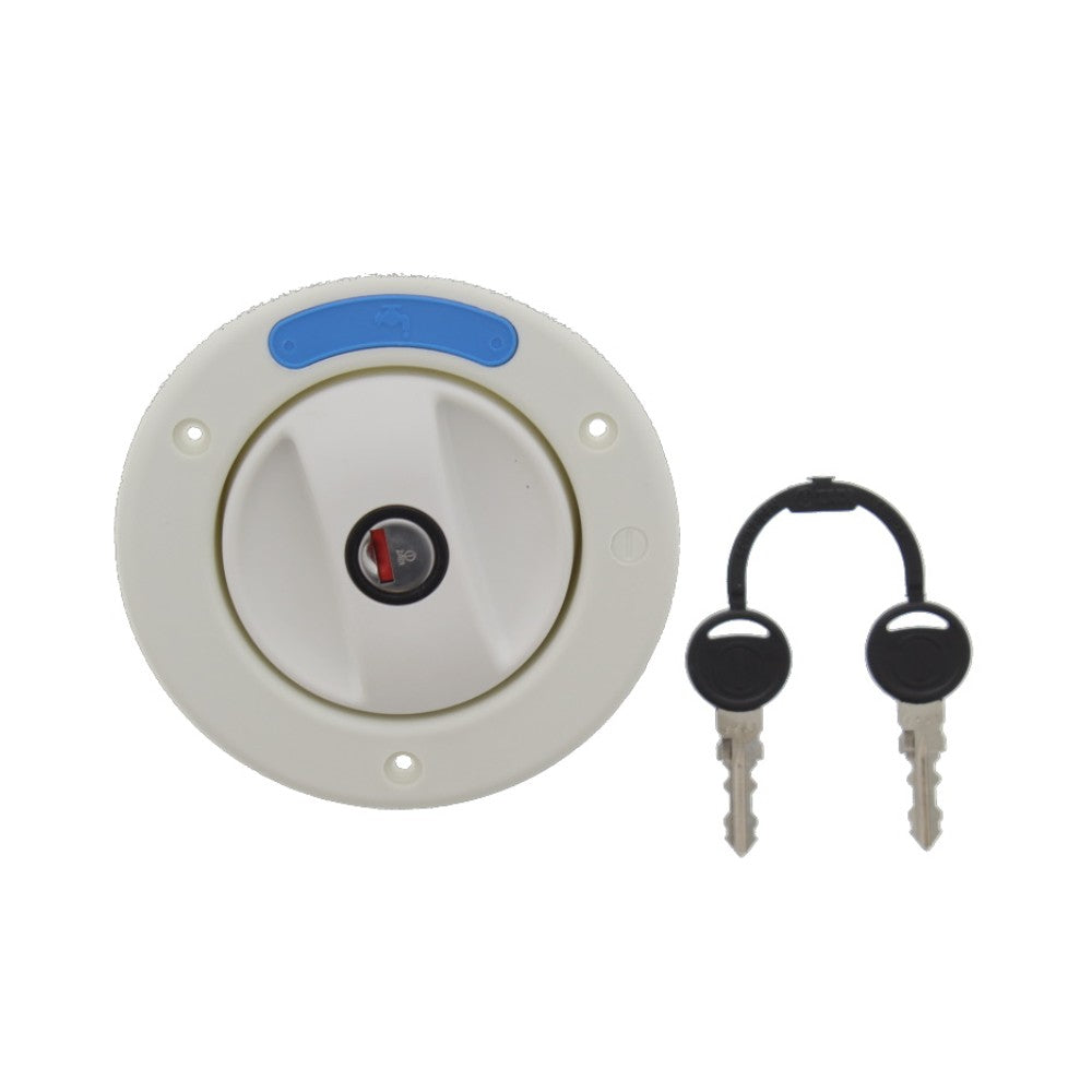 PLS - Water Filler Cap Vented Barrel and Keys (White)