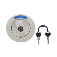PLS - Water Filler Cap Vented Barrel and Keys (White)